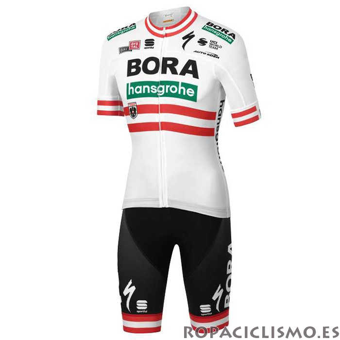 2020 Maillot Bora Tirantes Mangas Cortas Campeon Austria